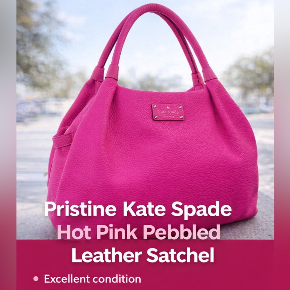 Kate Spade Pink Satchel (pristine condition) - Picture 6 of 9